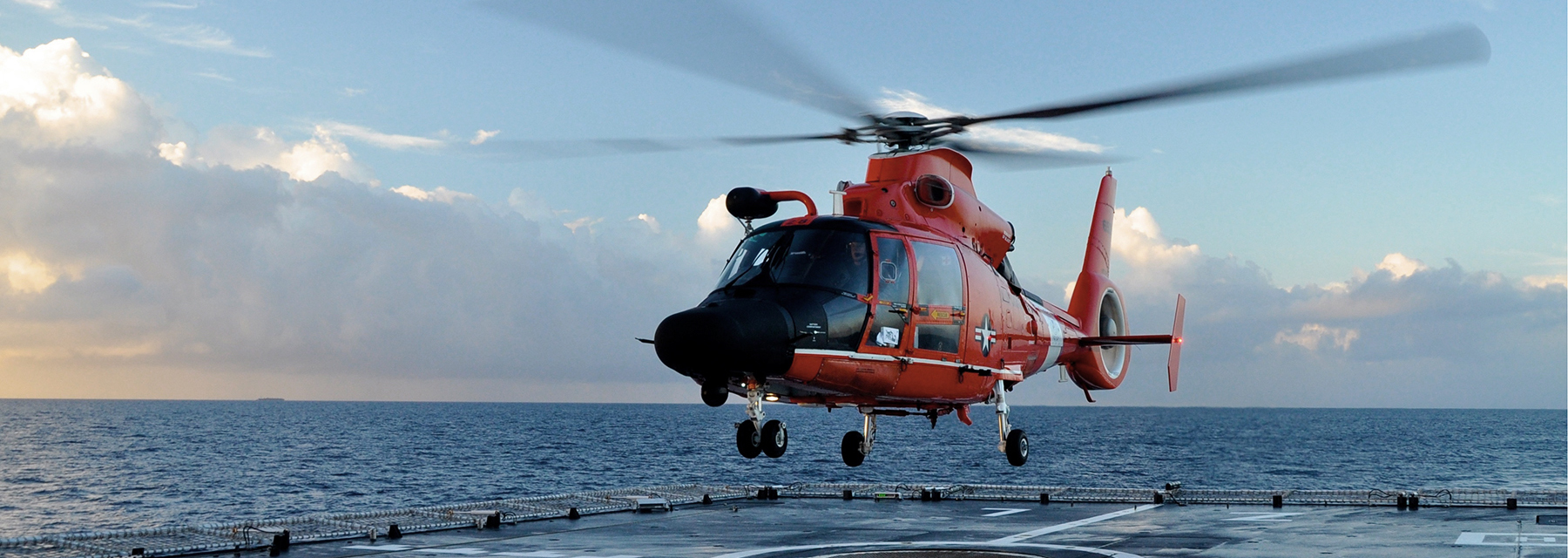 helicopter landing on helipad